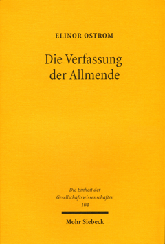 Elinor Ostrom: Die Verfassung der Allmende (Paperback, German language, Mohr Siebeck)