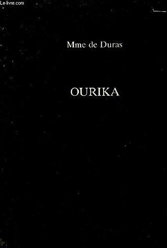 Claire de Duras, Claire Louise Rose De Durfort, Mme de Duras: Ourika (Exeter French Texts) (Paperback, French language, 1998, University of Exeter Press)
