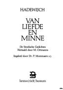 Hadewijch: Van liefde en minne (Dutch language, 1982, Lannoo)