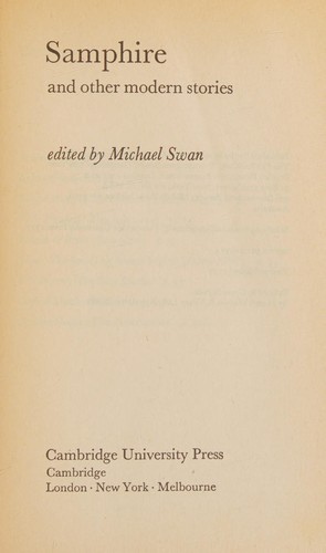 Michael Swan: Samphire, and other modern stories (1977, Cambridge University Press)