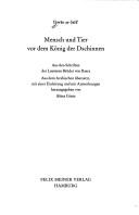 Ikhwān al-Ṣafāʼ.: Mensch und Tier vor dem König der Dschinnen (German language, 1990, F. Meiner)