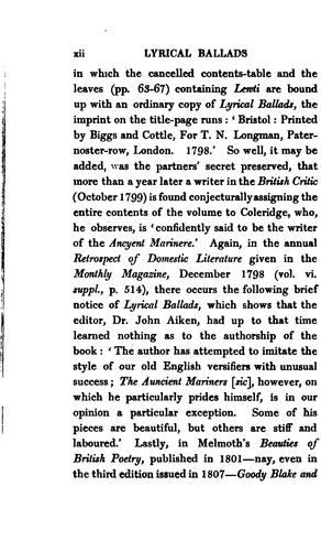 William Wordsworth: Lyrical ballads. (1910, Duckworth and co.)