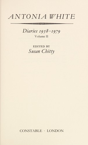 Antonia White: Antonia White (1991, Constable)