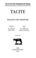 P. Cornelius Tacitus: Dialogue des orateurs (Multiple languages language, 1936, Les Belles Lettres)