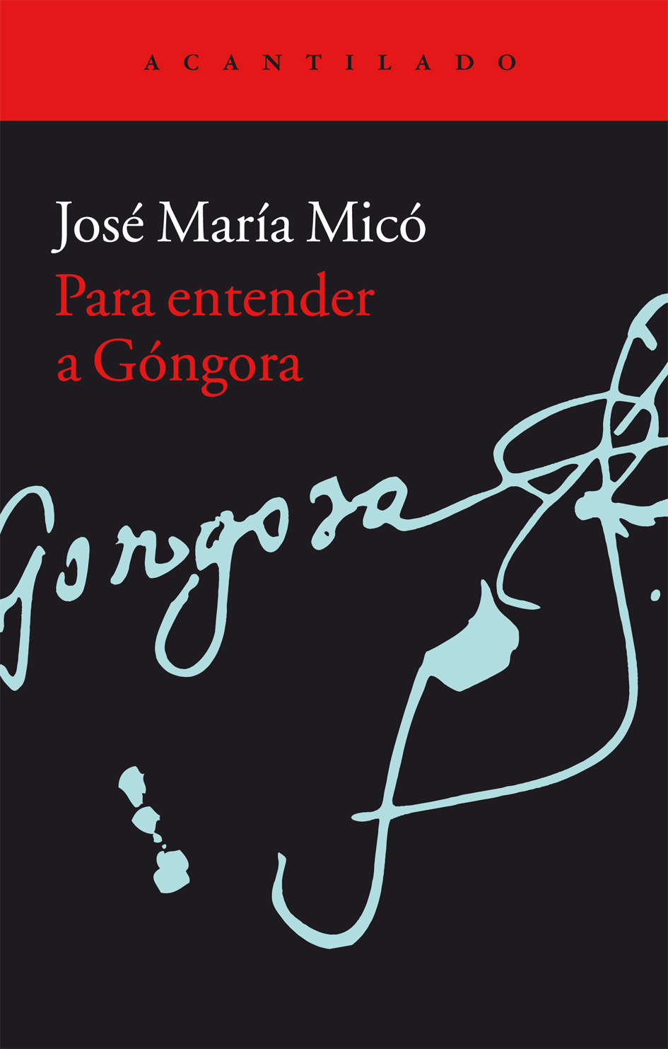 José María Micó: Para entender a Góngora (Spanish language, 2015, Acantilado)