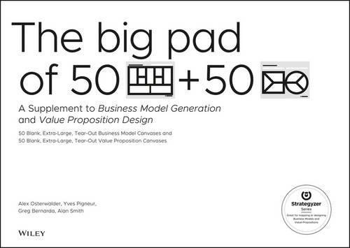 Alexander Osterwalder, Yves Pigneur, Gregory Bernarda, Alan Smith: The Big Pad of 50 Blank, Extra-Large Business Model Canvases and 50 Blank, Extra-Large Value Proposition Canvases (2016)