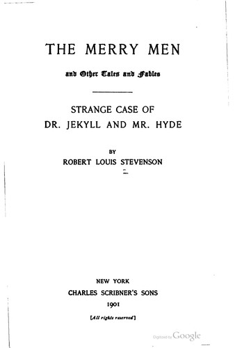 Robert Louis Stevenson: The  merry men, and other tales and fables. (1903, C. Scribner's sons)