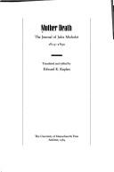 Jules Michelet: Mother death (1984, University of Massachusetts Press)