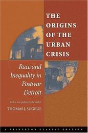 Thomas J. Sugrue, Thomas J. Sugrue: The origins of the urban crisis (2005, Princeton University Press)