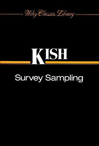 Leslie Kish: Survey Sampling (1995)