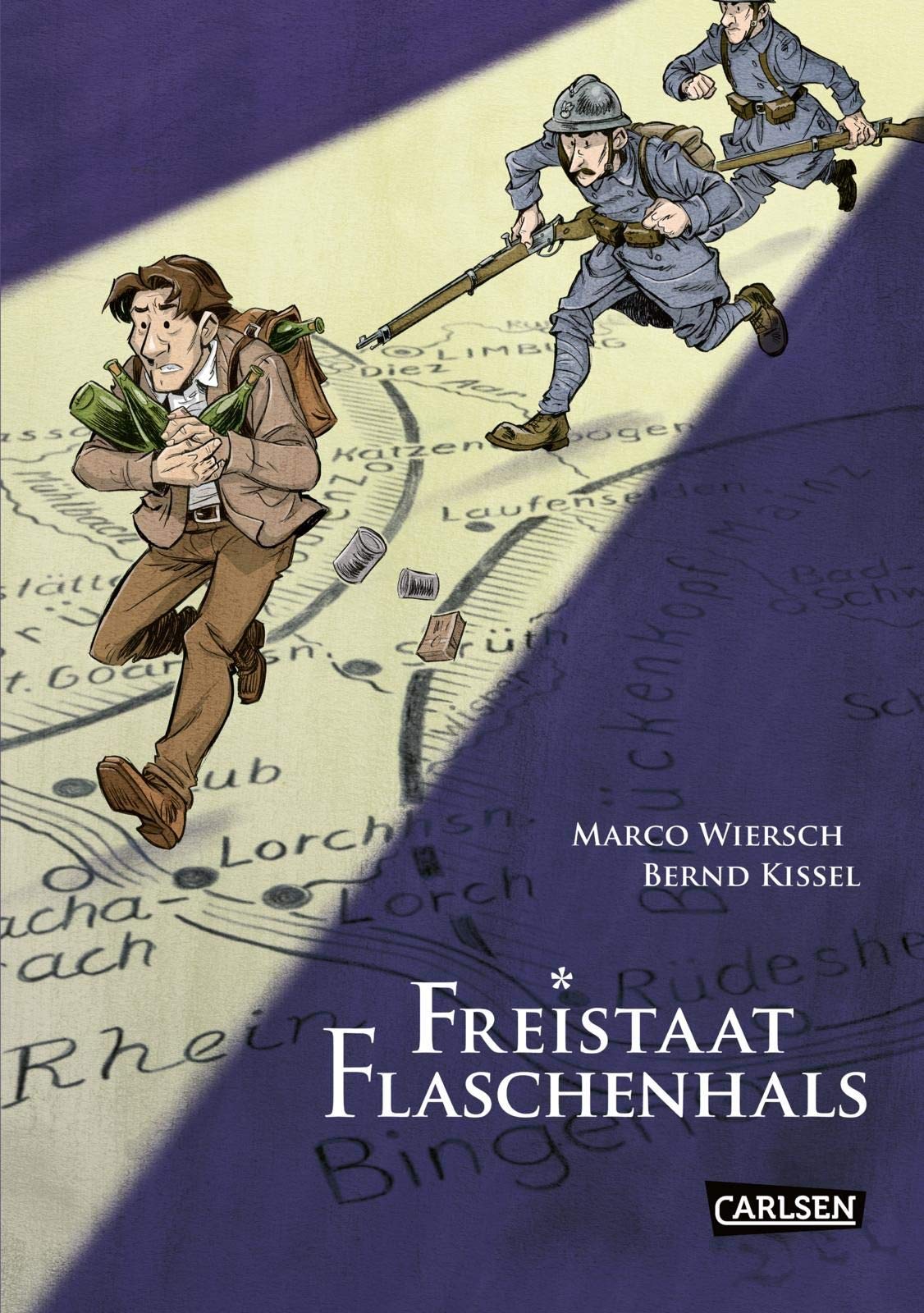 Marco Wiersch, Bernd Kissel: Freistaat Flaschenhals (GraphicNovel, Deutsch language, 2019, Carlsen)
