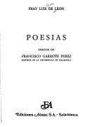 Luis de León: Poesías (Spanish language, 1978, Almar)