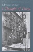 Edmund Wilson: I thought of Daisy (2001, University of Iowa Press)
