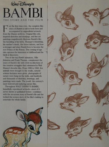 Ollie Johnston: Walt Disney's Bambi (1990, Stewart, Tabori & Chang, Distributed in the U.S. by Workman Pub.)