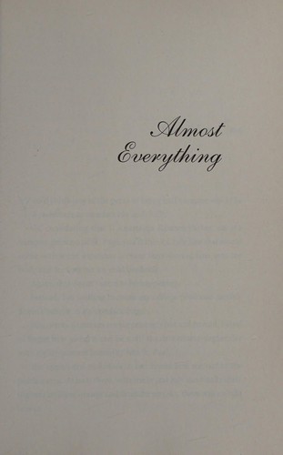 Tate Hallaway: Almost everything (2012, New American Library)