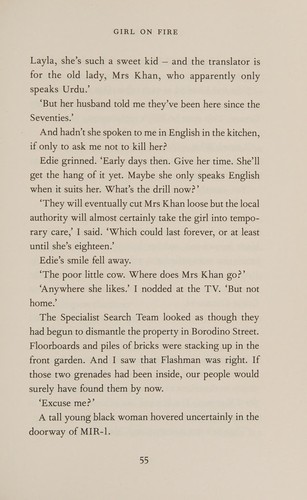 Tony Parsons: Girl on fire (2018)