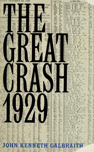 John Kenneth Galbraith: The great crash, 1929. (1961, Houghton Mifflin)