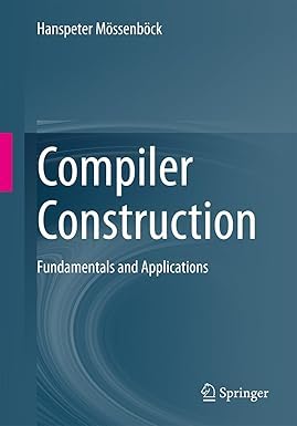 Hanspeter Mössenböck: Compiler Construction (Hardcover, 2025, Springer)