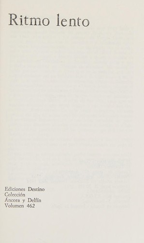 Carmen Martín Gaite: Ritmo lento (Spanish language, 1974, Destino)
