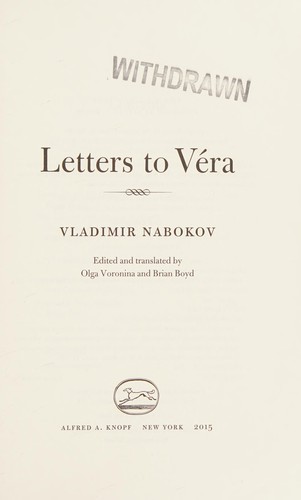 Vladimir Nabokov: Letters to Véra (2015)