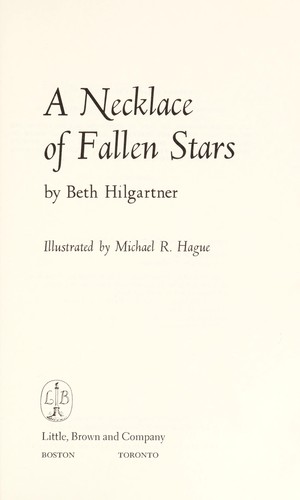 Beth Hilgartner: A necklace of fallen stars (1979, Little, Brown)