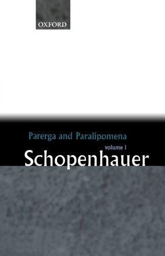 Arthur Schopenhauer: Parerga and Paralipomena (2001)
