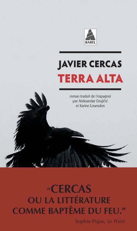 Javier Cercas: Terra alta (French language, 2023, Actes Sud)
