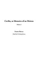 Frances Burney: Cecilia, or Memoirs of an Heiress (Hardcover, 2003, IndyPublish.com)