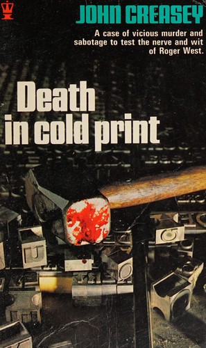 John Creasey: Death in cold print (1971, Hodder Paperbacks)