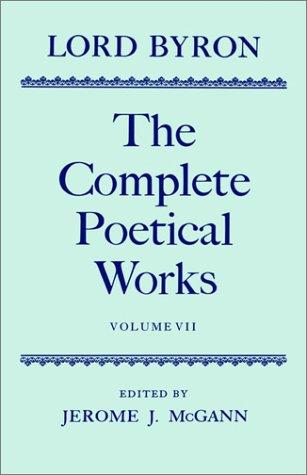 Lord Byron: The Complete Poetical Works (1993, Oxford University Press, USA)