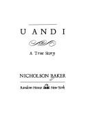 Nicholson Baker: U and I (1991, Random House)