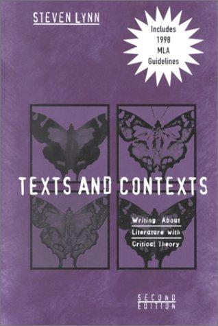 Steven Lynn: Texts and Contexts (Paperback, 1999, Longman Pub Group)