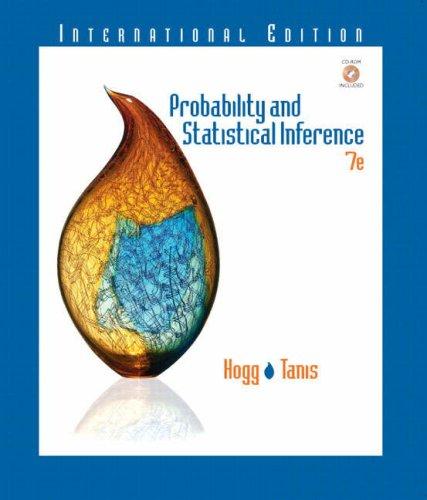 Elliot A. Tanis, Robert V. Hogg: Probability and Statistical Inference (Essentials S.) (2005, Prentice-Hall)