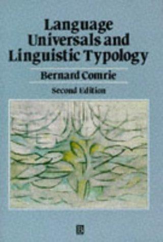 Bernard Comrie, Bernard Comrie: Language universals and linguistic typology (1981, Blackwell)