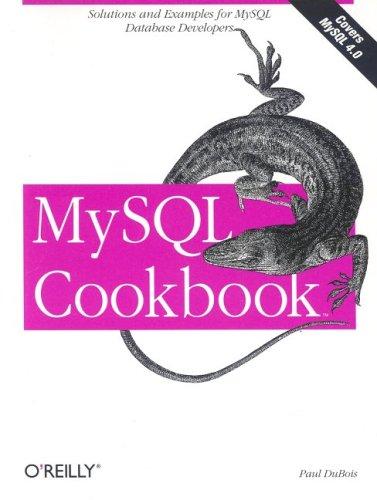 Paul DuBois: MySQL Cookbook (Paperback, 2003, O'Reilly)