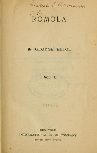 George Eliot: Romola (International Book Co.)