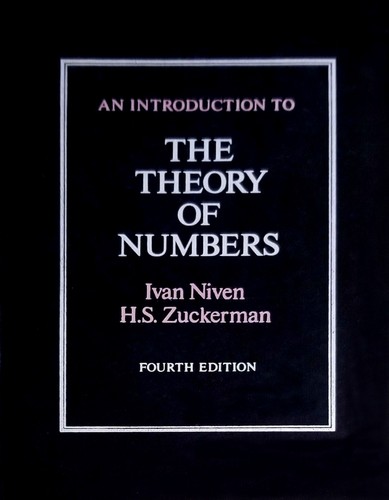 Ivan Morton Niven: An introduction to the theory of numbers (1980, Wiley)