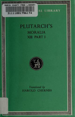 Plutarch: Plutarch's Moralia (Ancient Greek language, 1976, Harvard University Press, William Heinemann Ltd.)