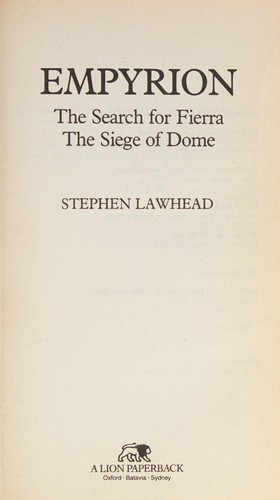 Stephen R. Lawhead: Empyrion (Paperback, 1990, Lion)