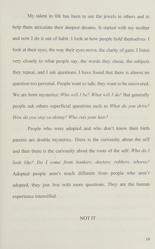 Anne Heffron: You don't look adopted (2016, Running Water Press)