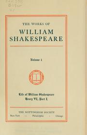 William Shakespeare: The works of William Shakespeare (1909, Nottingham Society)