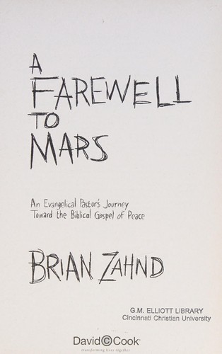 Brian Zahnd: A farewell to Mars (2014)