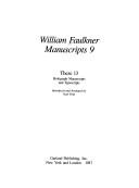 William Faulkner: These 13 (1987, Garland Pub.)