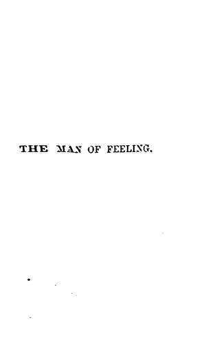 Henry Mackenzie: The man of feeling (1967, Oxford U.P.)