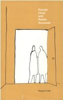 Thomas J. Cottle: Private lives and public accounts (1977, University of Massachusetts Press)