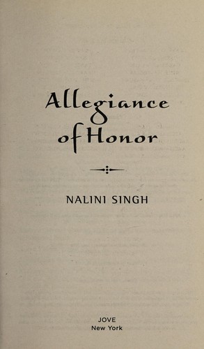 Nalini Singh: Allegiance of honor (2017)