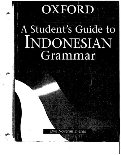 Dwi Noverini Djenar: A student's guide to Indonesian grammar (2003, Oxford University Press)