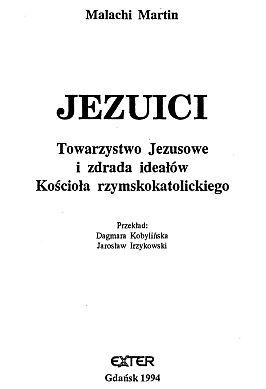 Malachi Martin: Jezuici (Polish language, 1994, EXTER)