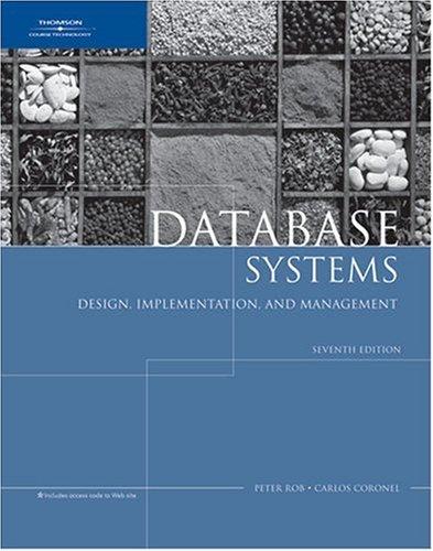 Peter Rob, Carlos Coronel: Database Systems (Hardcover, 2006, Course Technology)