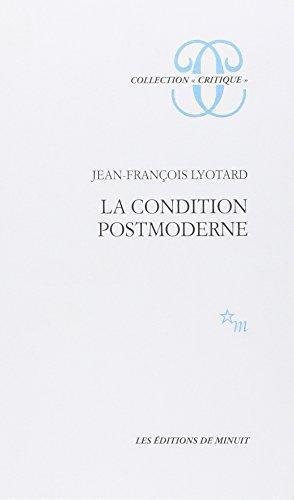 Jean-François Lyotard: La condition postmoderne (French language, 1979, Les Éditions de Minuit)